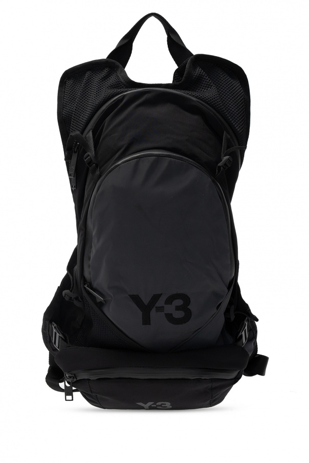 Black Reflective backpack with logo Y - Trifolio shoulder